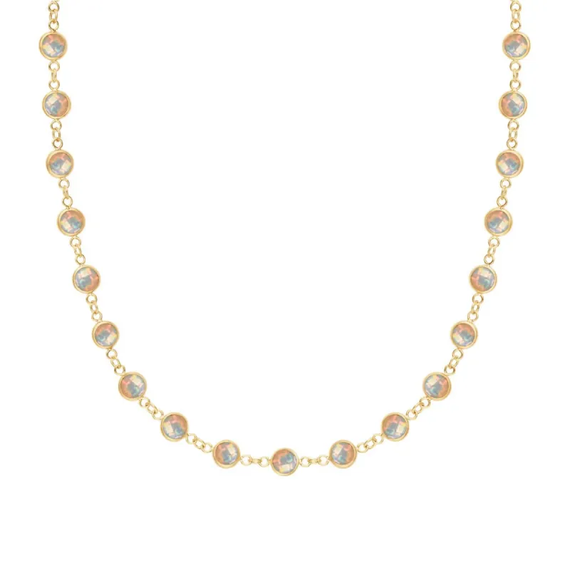 Newport Opal Necklace in 14k Gold (October) sold by Haverhill