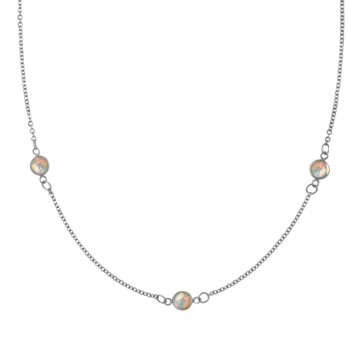 Bayberry 3 Opal Necklace in 14k Gold (October) sold by Haverhill product image thumbnail 4