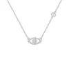 Diamond Evil Eye & Moonstone Necklace in 14k Gold (June) sold by Haverhill