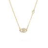 Diamond Evil Eye & Birthstone Necklace in 14k Gold sold by Haverhill