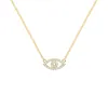 Diamond Evil Eye Necklace in 14k Gold sold by Haverhill