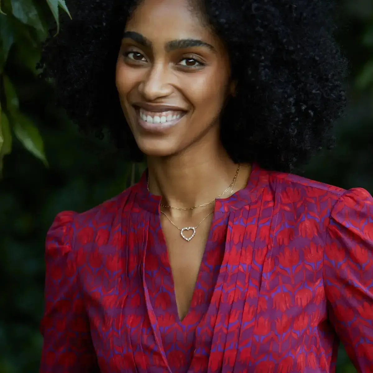 Rosecliff Heart Diamond & Opal Necklace in 14k Gold (October) sold by Haverhill product image thumbnail 2