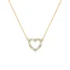 Rosecliff Small Heart Diamond & Opal Necklace in 14k Gold (October) sold by Haverhill