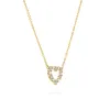 Rosecliff Small Heart Diamond & Opal Necklace in 14k Gold (October) sold by Haverhill