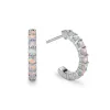 Rosecliff Opal Huggie Hoop Earrings in 14k Gold (October) sold by Haverhill