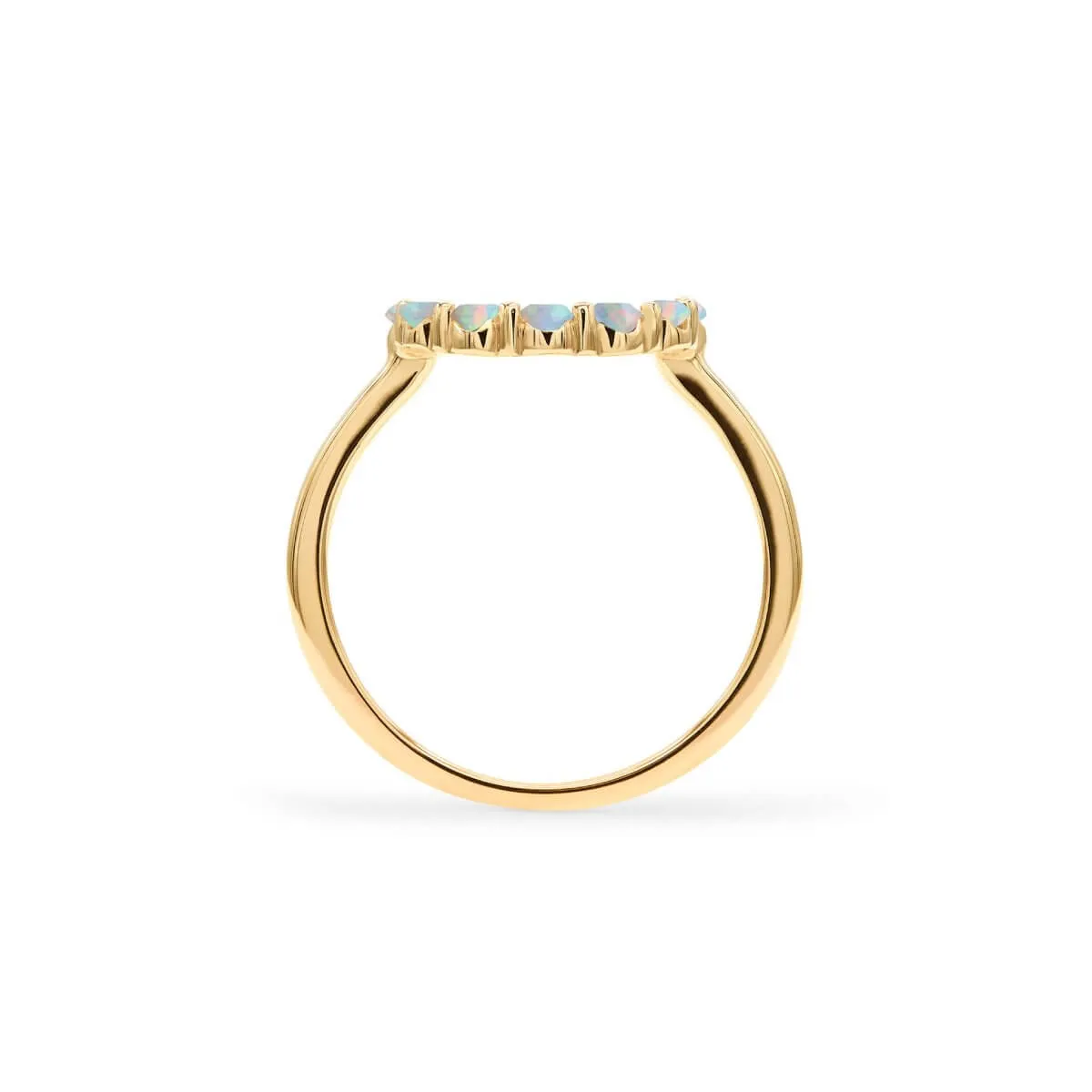 Rosecliff Small Circle Opal Ring in 14k Gold (October) sold by Haverhill product image thumbnail 4