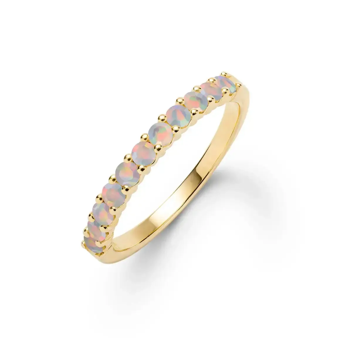 Rosecliff Opal Stackable Ring in 14k Gold (October) sold by Haverhill