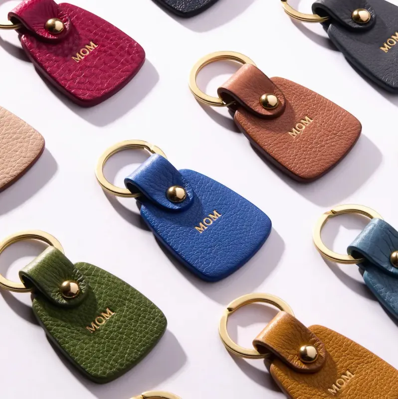 Premium Leather "MOM" Keychain sold by Haverhill