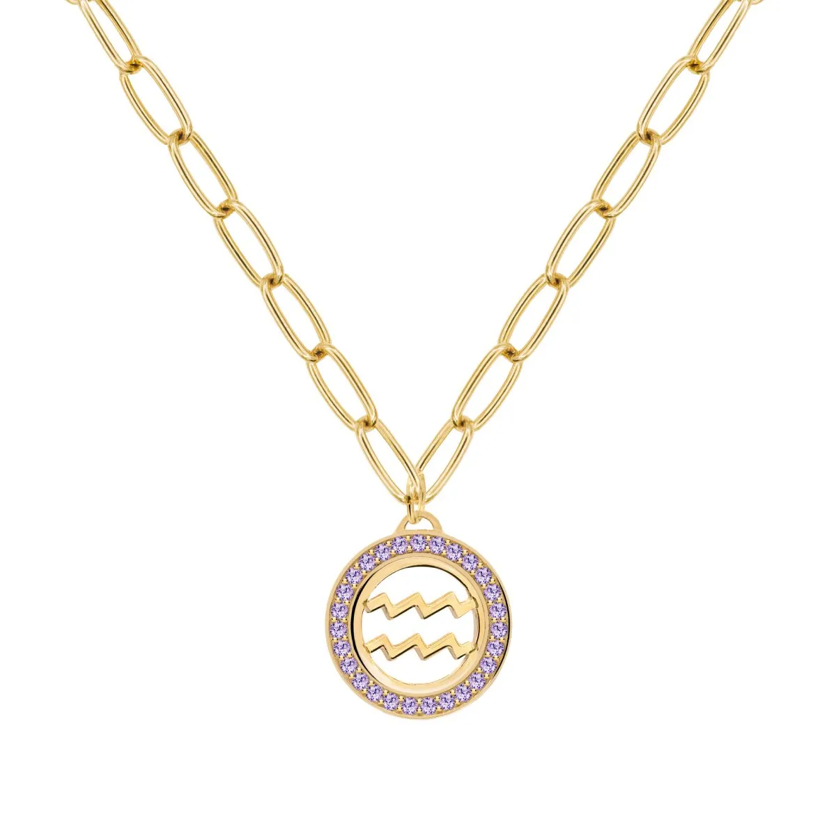 Aquarius & Birthstone Pendant in 14k Gold sold by Haverhill product image thumbnail 4