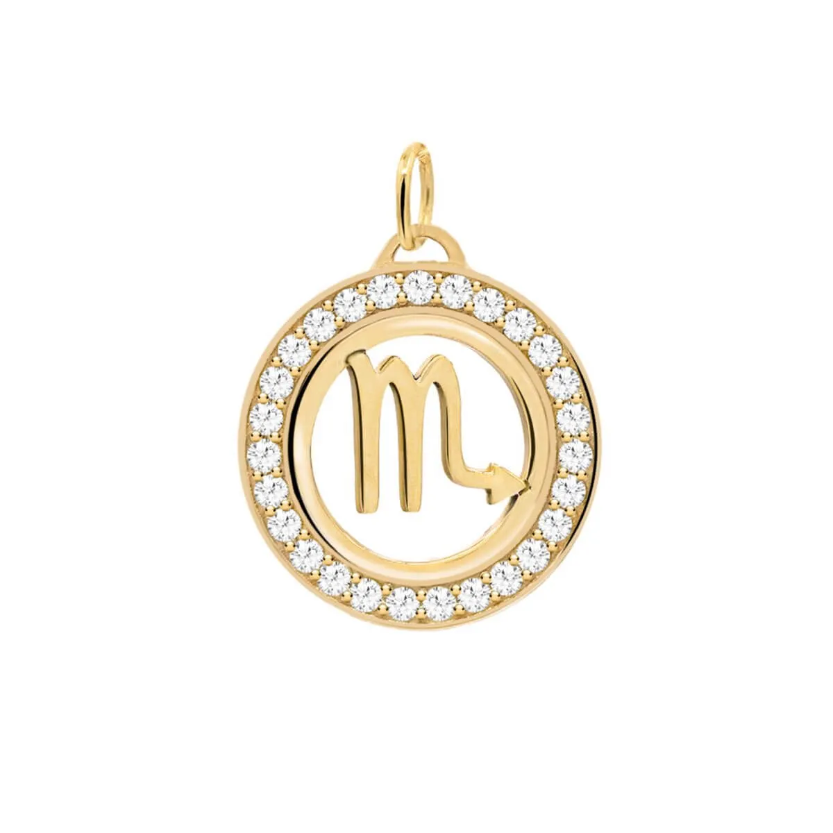 Scorpio & Birthstone Pendant in 14k Gold sold by Haverhill