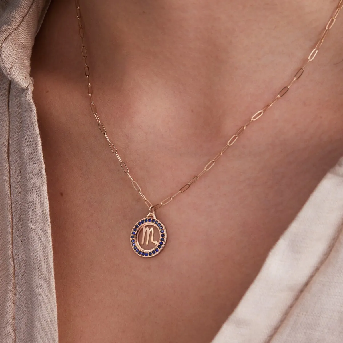 Scorpio & Birthstone Pendant in 14k Gold sold by Haverhill product image thumbnail 3