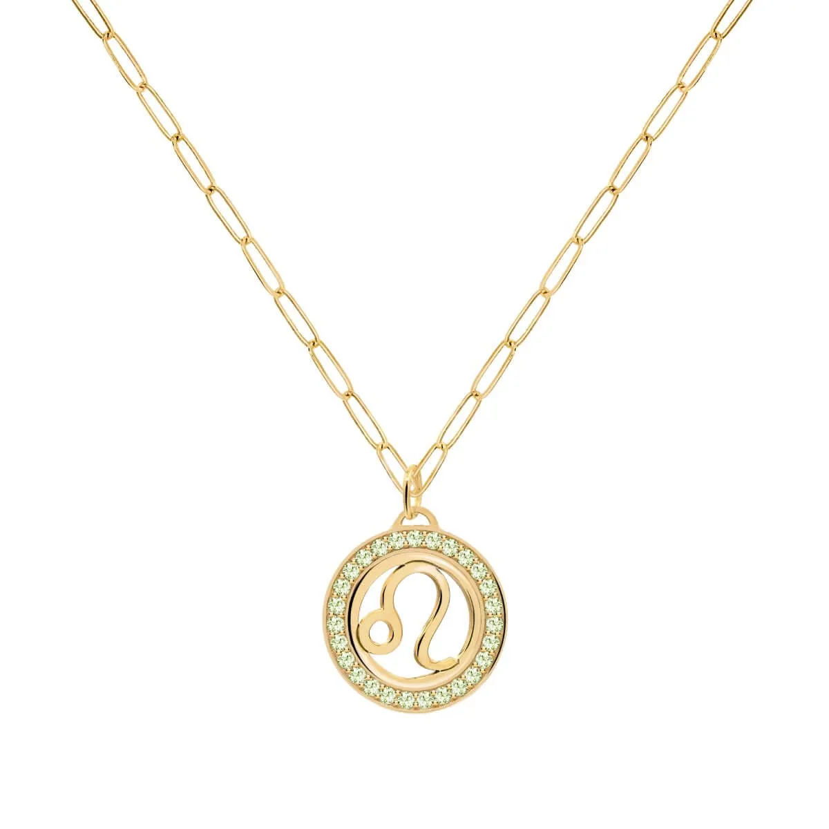 Leo & Birthstone Pendant in 14k Gold sold by Haverhill product image thumbnail 5