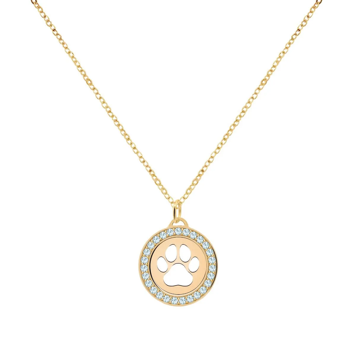 Paw & Nantucket Blue Topaz Pendant in 14k Gold (December) sold by Haverhill product image thumbnail 4