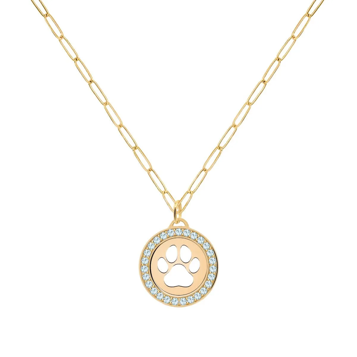 Paw & Nantucket Blue Topaz Pendant in 14k Gold (December) sold by Haverhill product image thumbnail 5