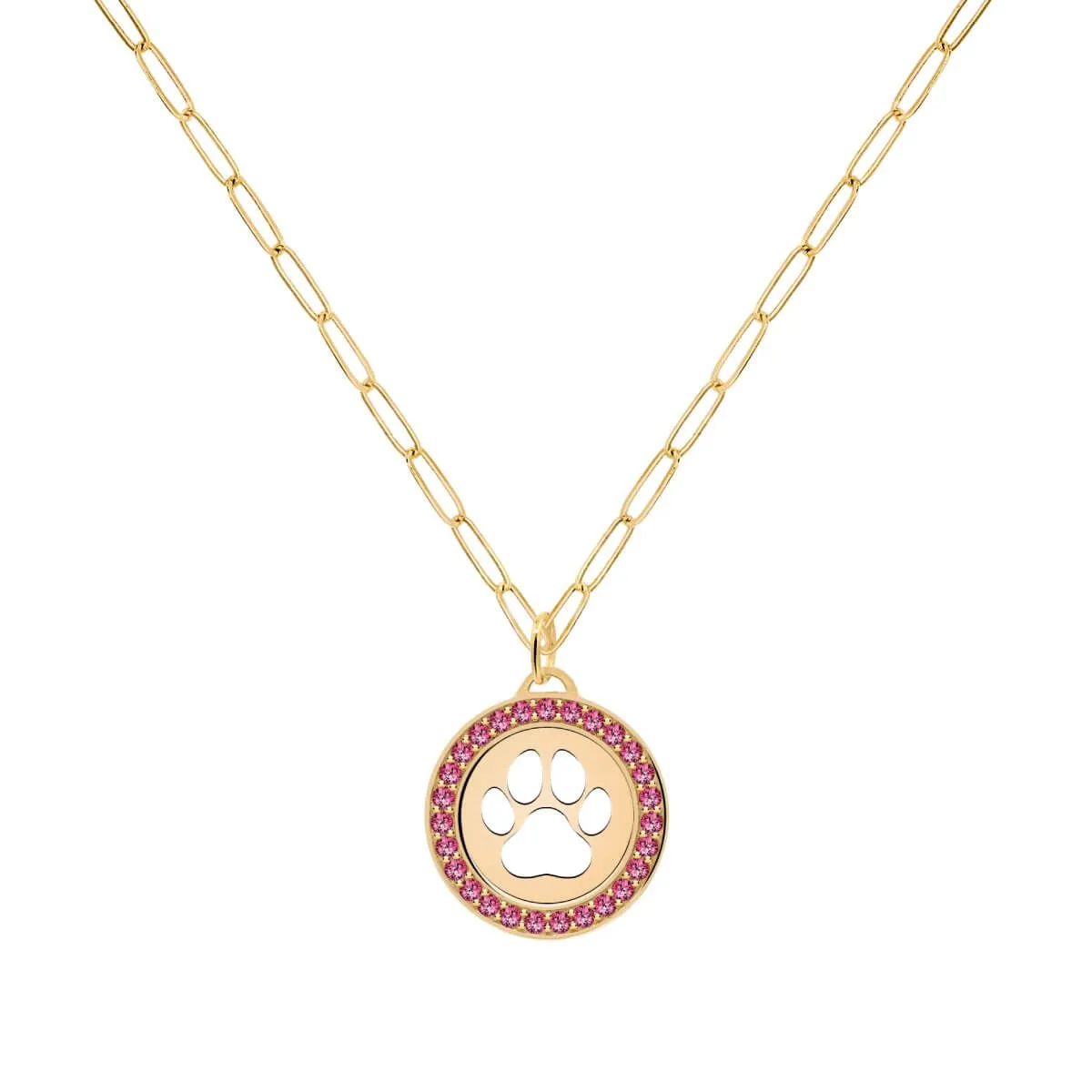 Paw & Ruby Pendant in 14k Gold (July) sold by Haverhill product image thumbnail 5