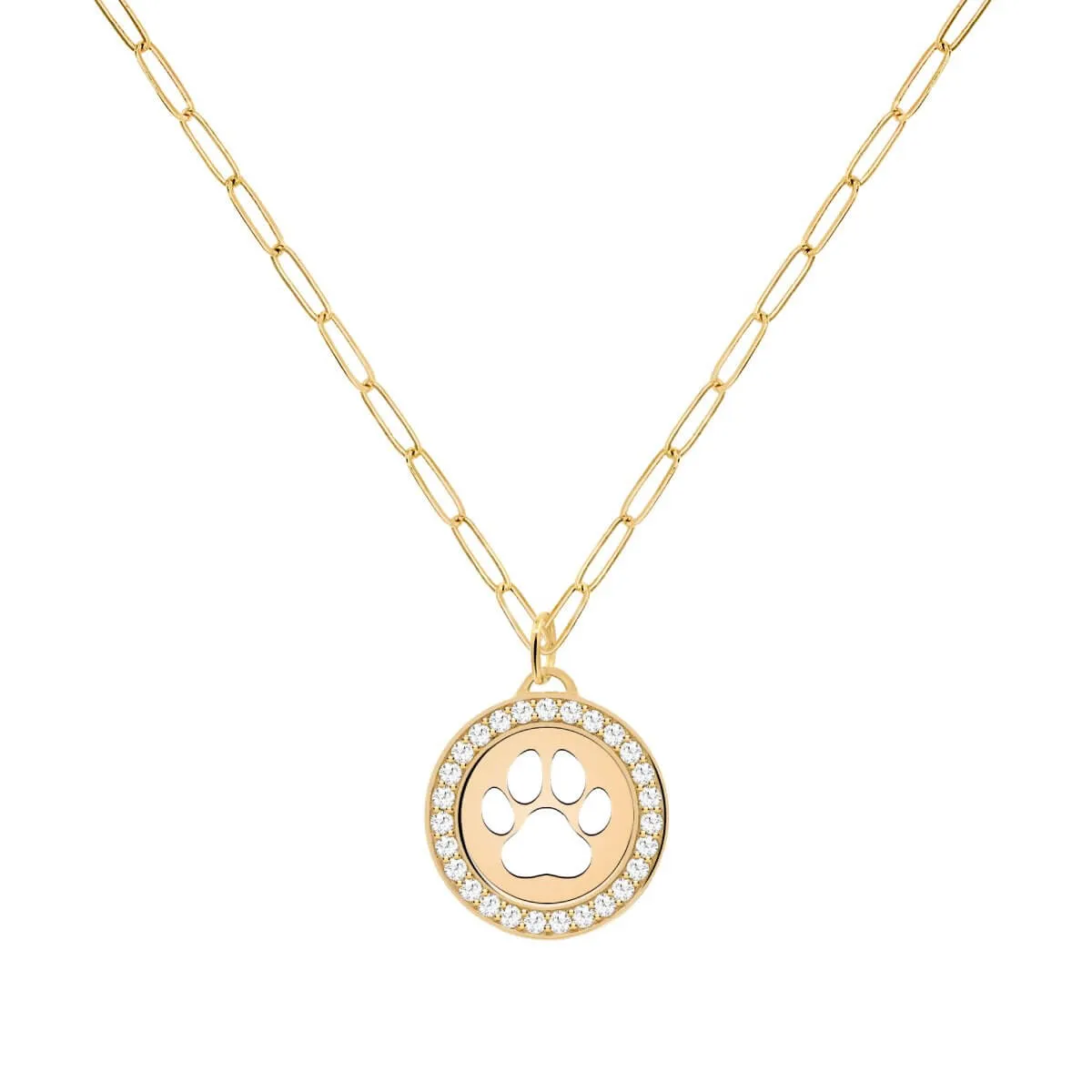 Paw & Diamond Pendant in 14k Gold (April) sold by Haverhill product image thumbnail 5