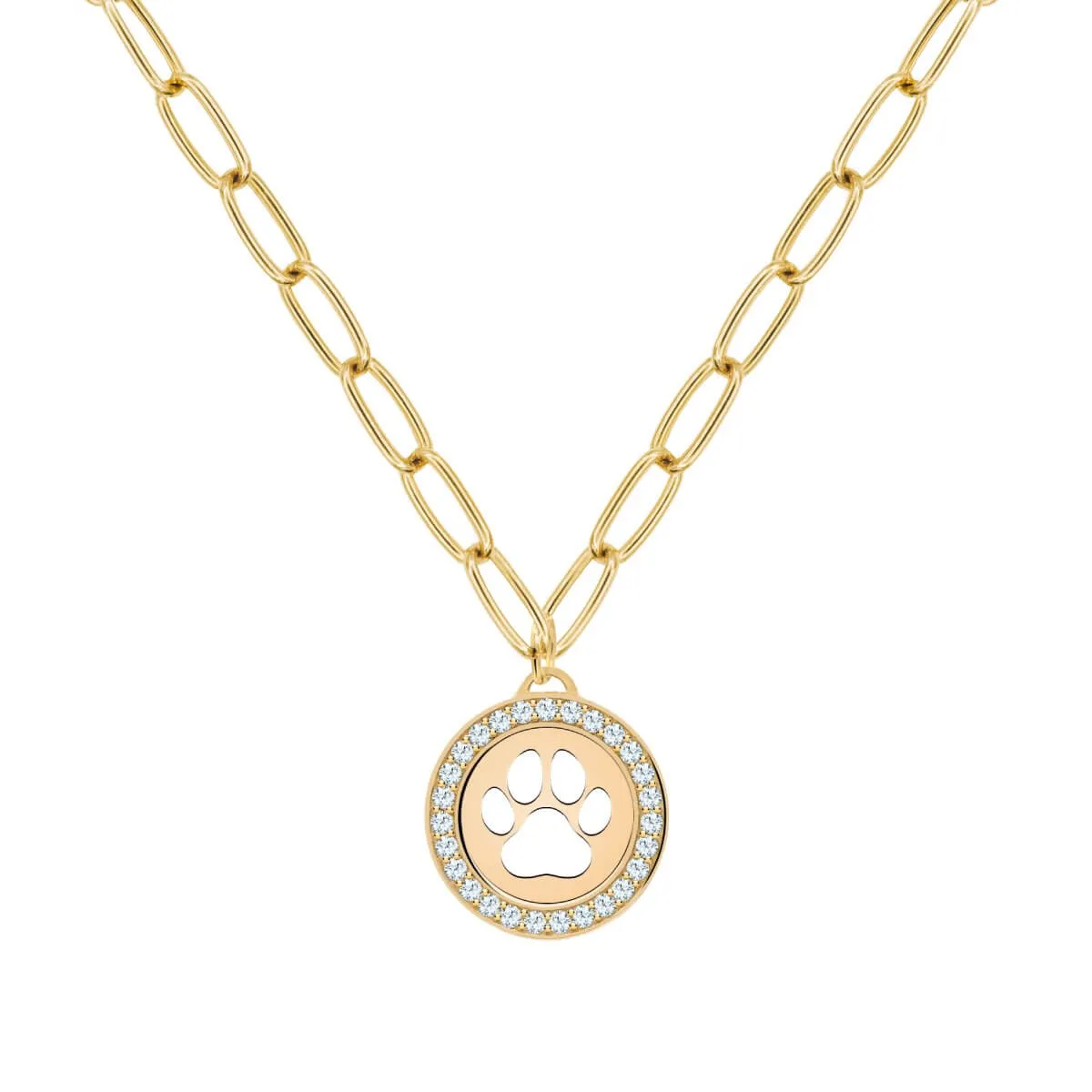 Paw & Birthstone Pendant in 14k Gold sold by Haverhill product image thumbnail 3