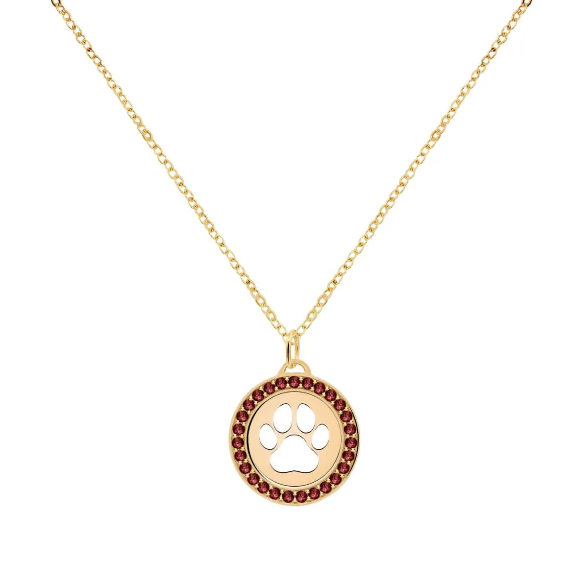 Paw & Birthstone Pendant in 14k Gold sold by Haverhill product image thumbnail 2