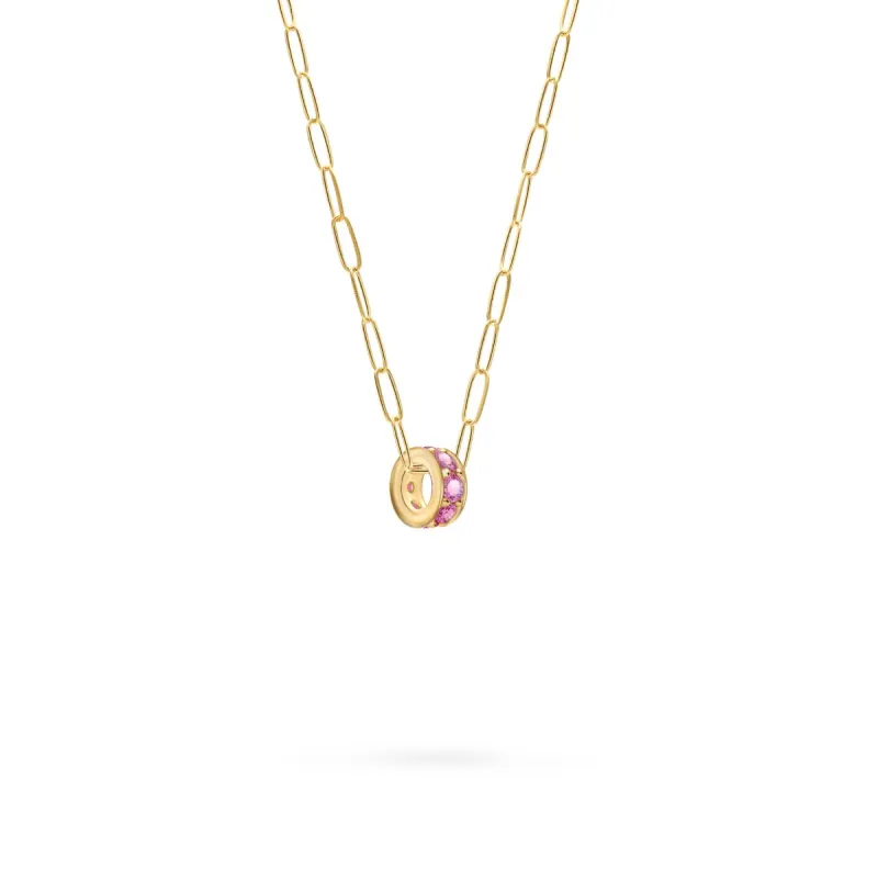 Rosecliff Pink Sapphire Bead in 14k Gold (October) sold by Haverhill