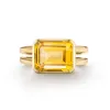 SAMPLE SALE Warren Horizontal Citrine Ring in 14k Gold (November) Size 5 sold by Haverhill