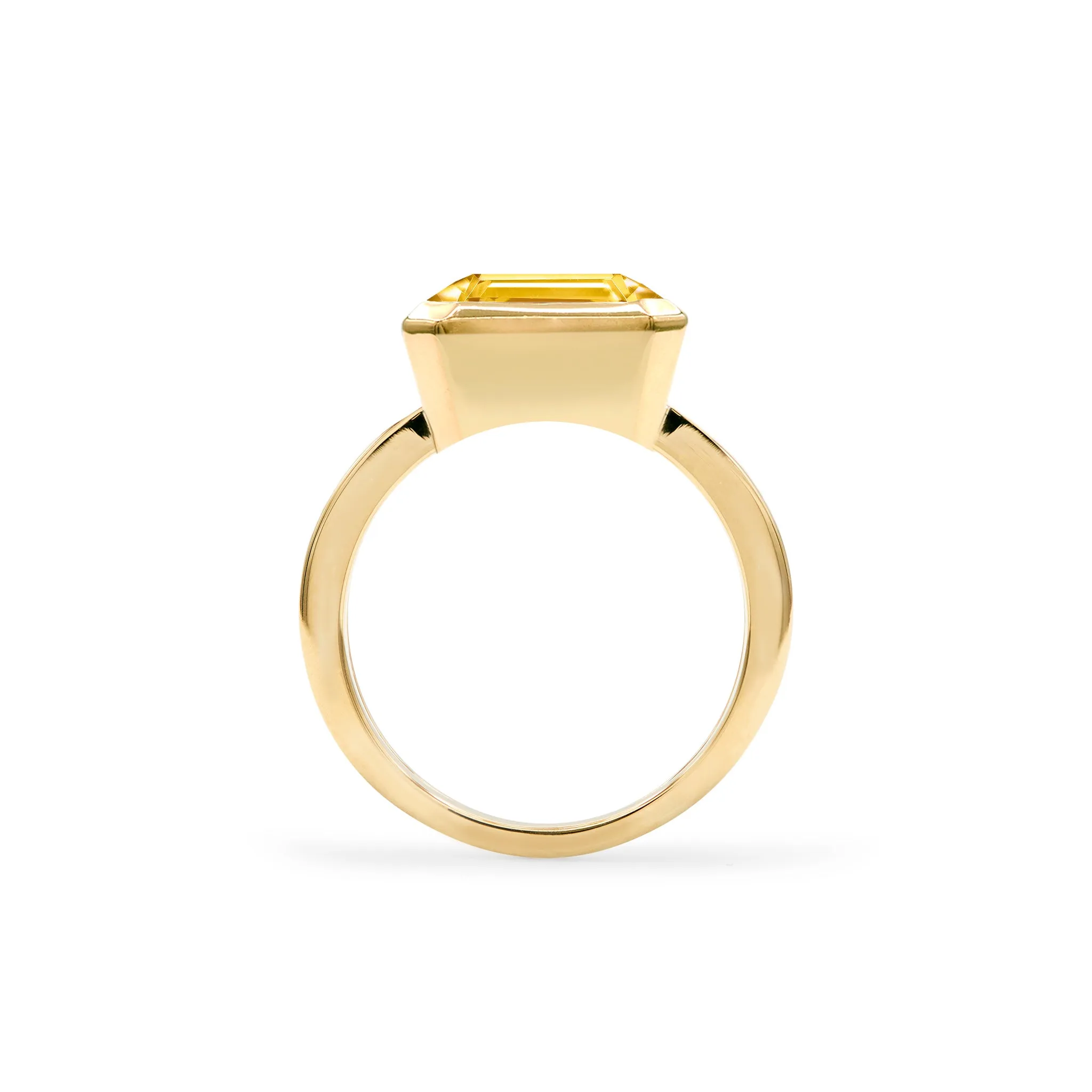 SAMPLE SALE Warren Horizontal Citrine Ring in 14k Gold (November) Size 5 sold by Haverhill product image thumbnail 5