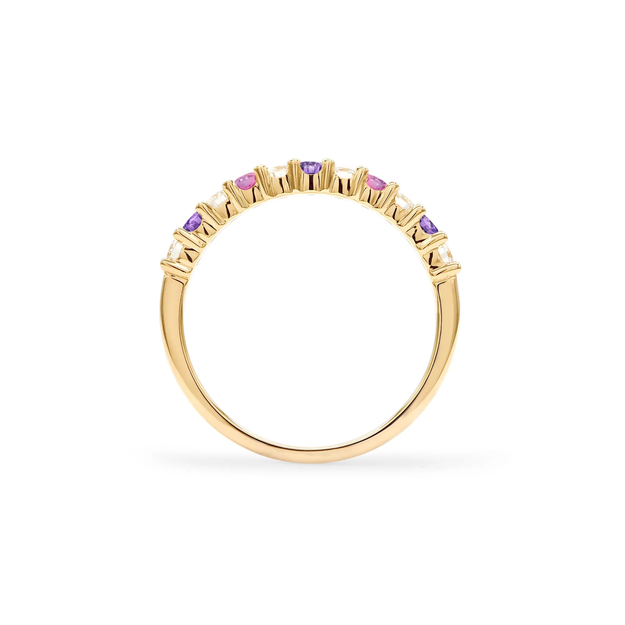 SAMPLE SALE De-Lovely Rosecliff Stackable Ring in 14k Gold Size 7.5 sold by Haverhill product image thumbnail 4