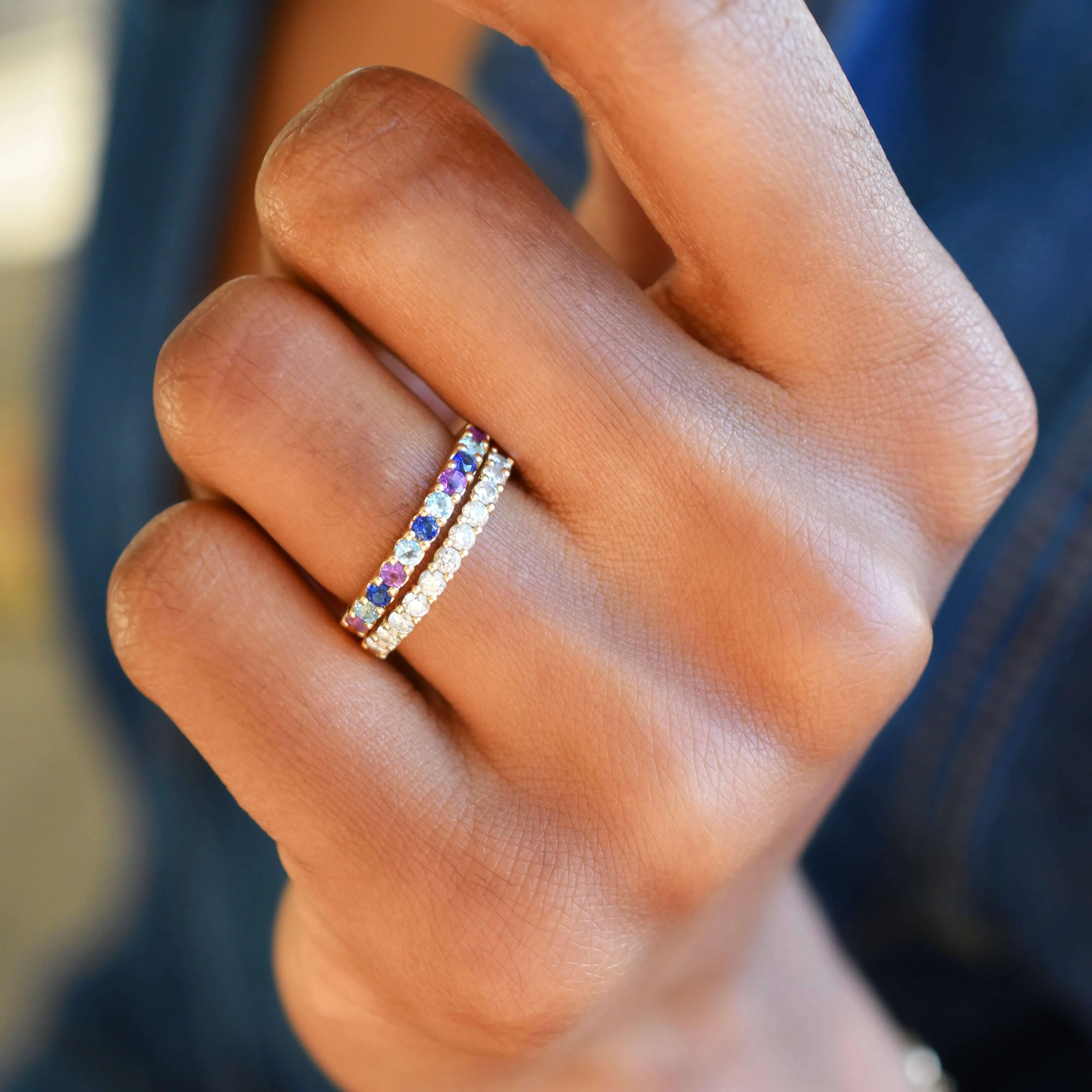 SAMPLE SALE Hope Rosecliff Stackable Ring in 14k Gold Size 5.5 sold by Haverhill product image thumbnail 3