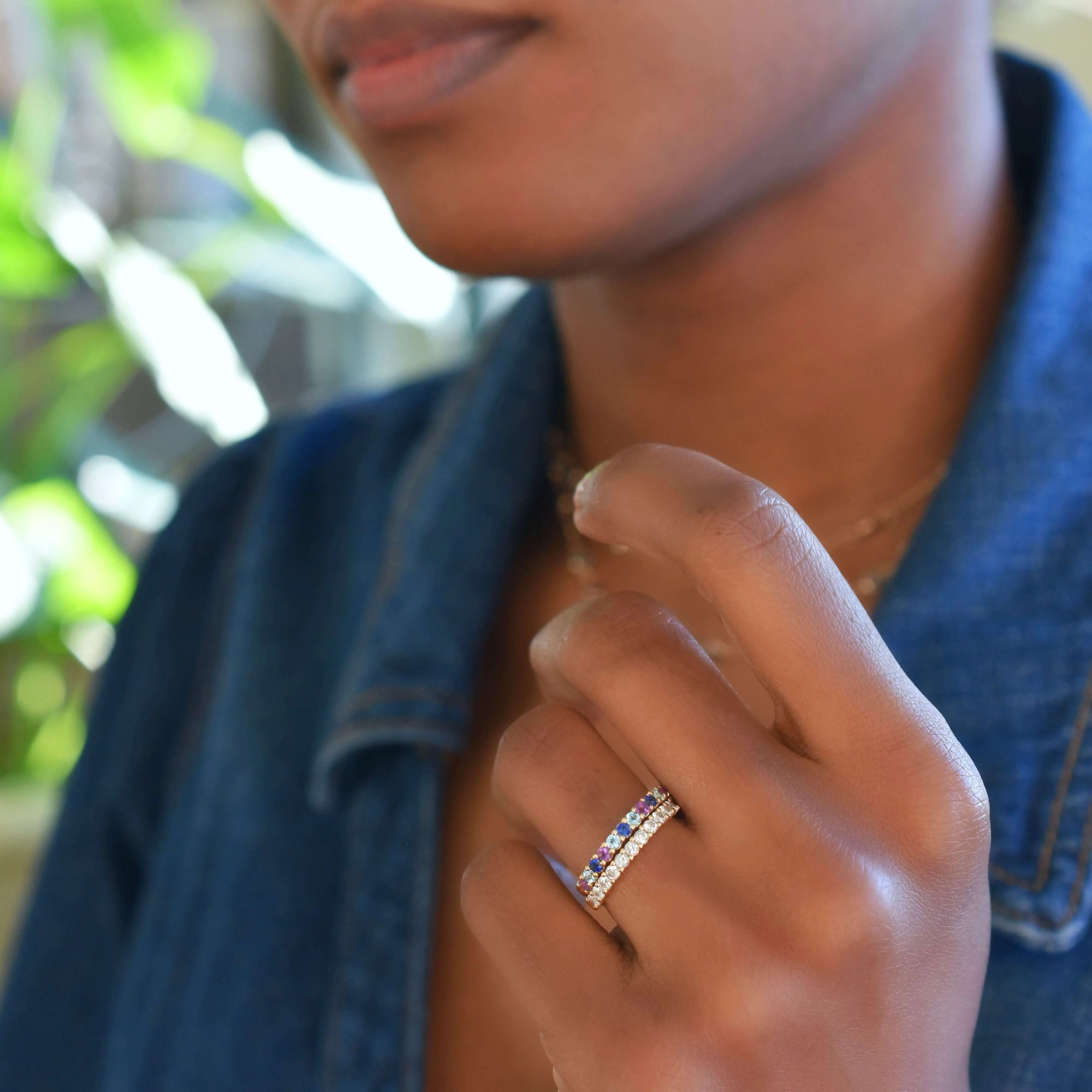 SAMPLE SALE Hope Rosecliff Stackable Ring in 14k Gold Size 5.5 sold by Haverhill product image thumbnail 2