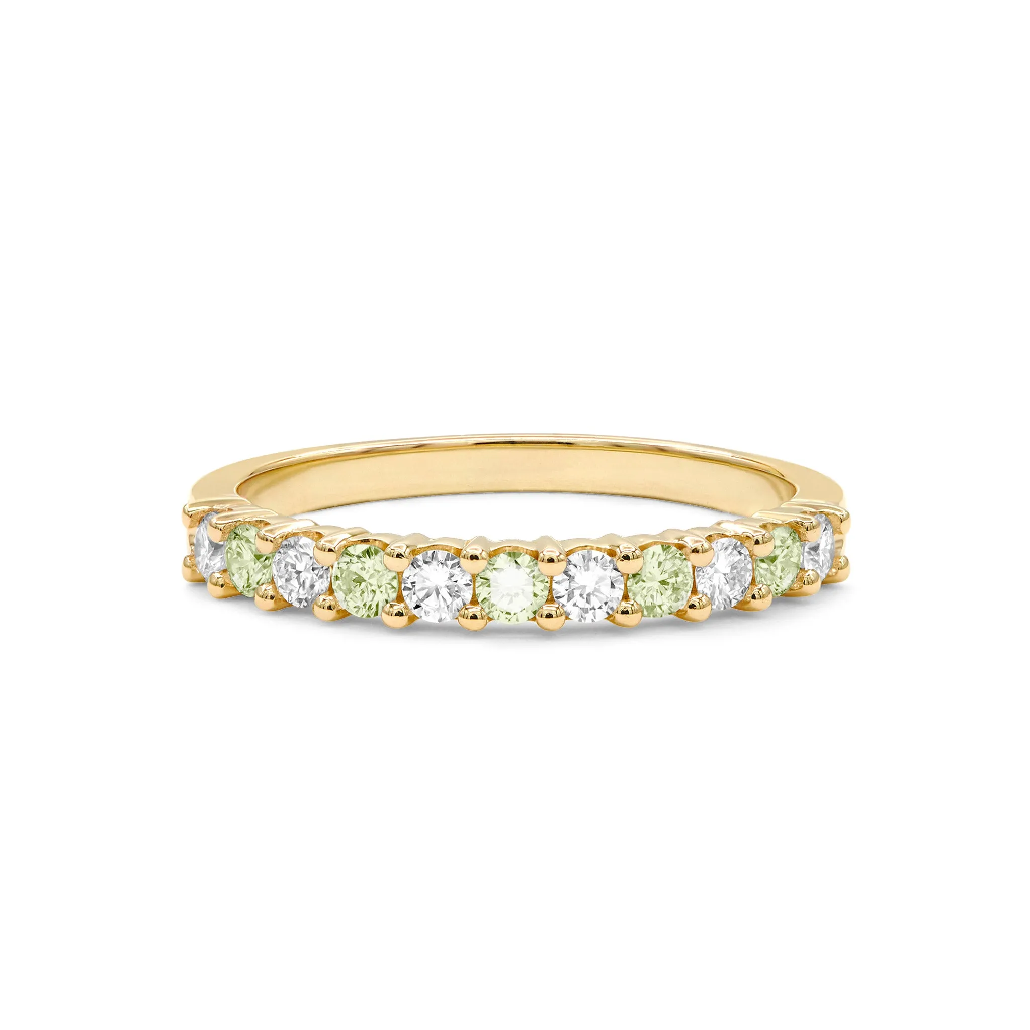 SAMPLE SALE Rosecliff Diamond & Peridot Stackable Ring in 14k Gold (August) Size 5.5 sold by Haverhill product image thumbnail 5