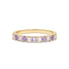 SAMPLE SALE Rosecliff Diamond & Amethyst Stackable Ring in 14k Gold (February) Size 6 sold by Haverhill