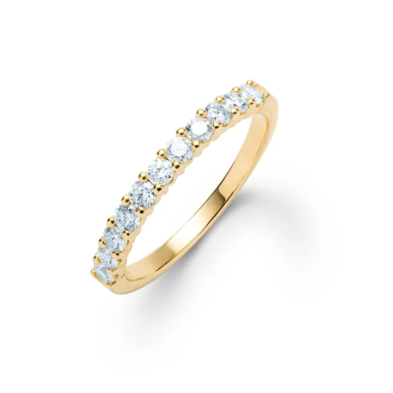 SAMPLE SALE Rosecliff Aquamarine Stackable Ring in 14k Gold (March) sold by Haverhill
