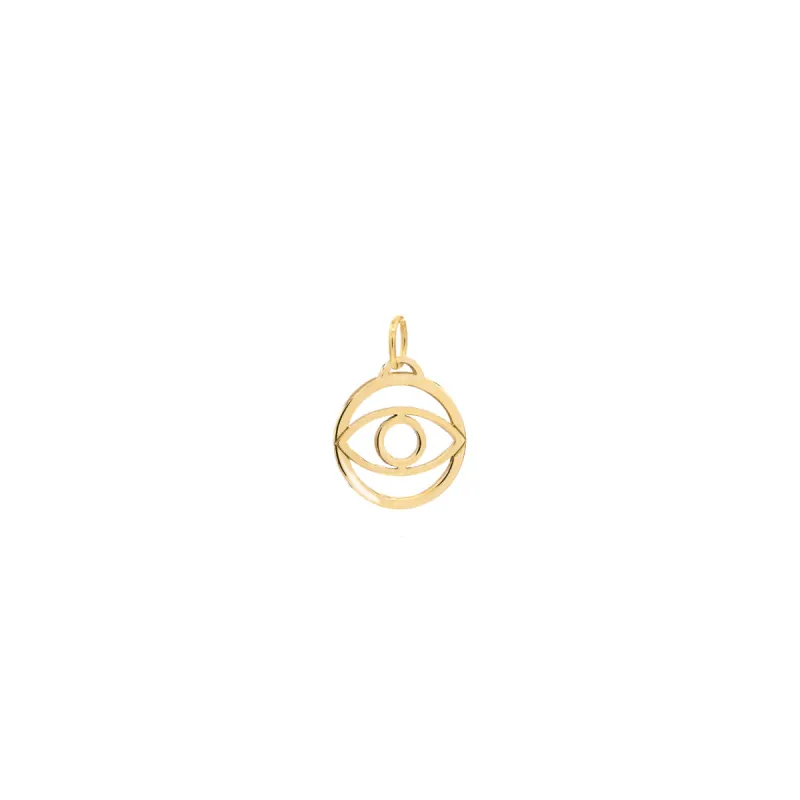 SAMPLE SALE Evil Eye Pendant in 14k Gold sold by Haverhill