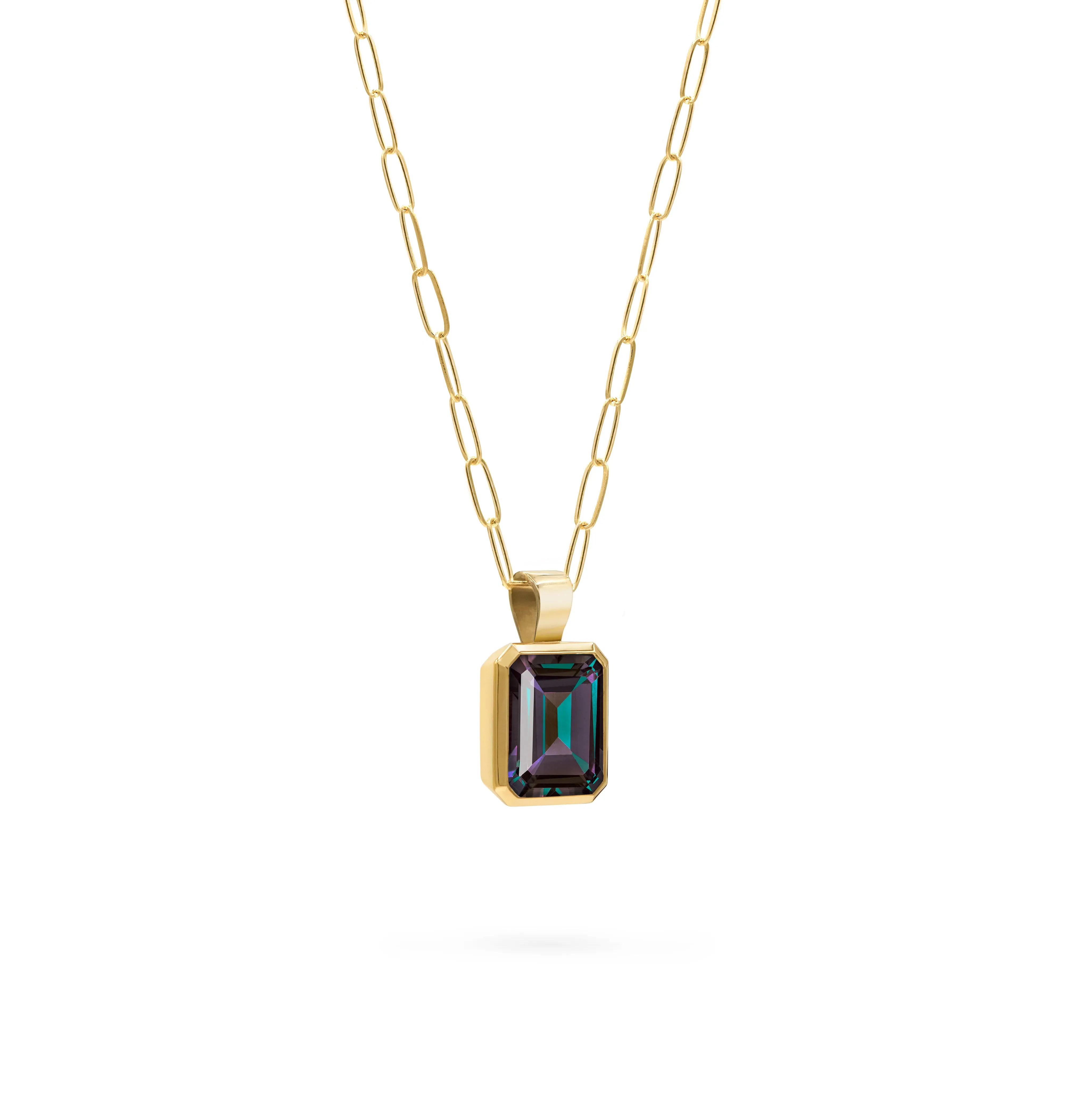 SAMPLE SALE Warren Alexandrite Pendant in 14k Gold (June) sold by Haverhill product image thumbnail 4