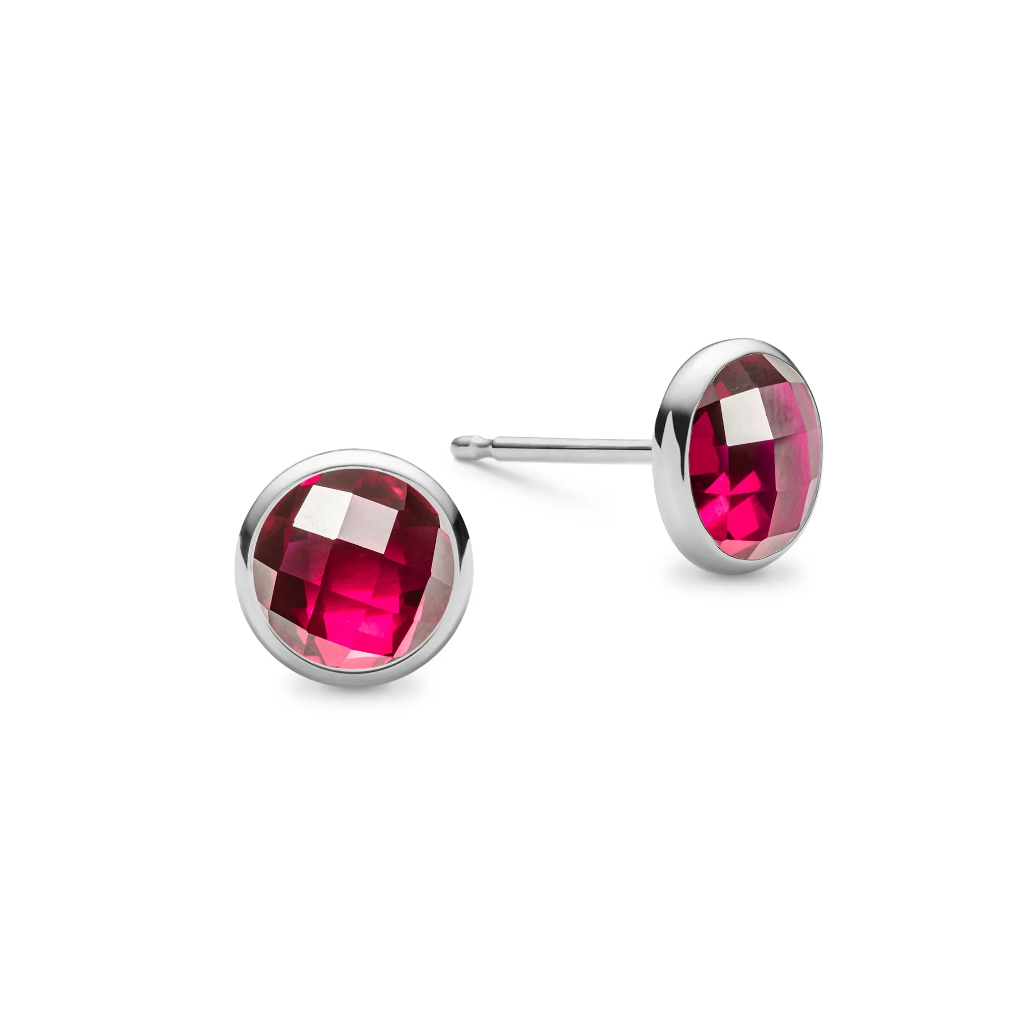 SAMPLE SALE Grand Ruby Stud Earrings in 14k Gold (July) sold by Haverhill product image thumbnail 5