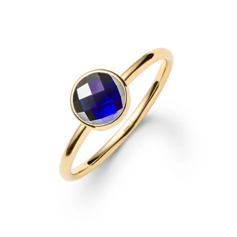 SAMPLE SALE Grand Sapphire Ring in 14k Gold (September) Size 6.5 sold by Haverhill