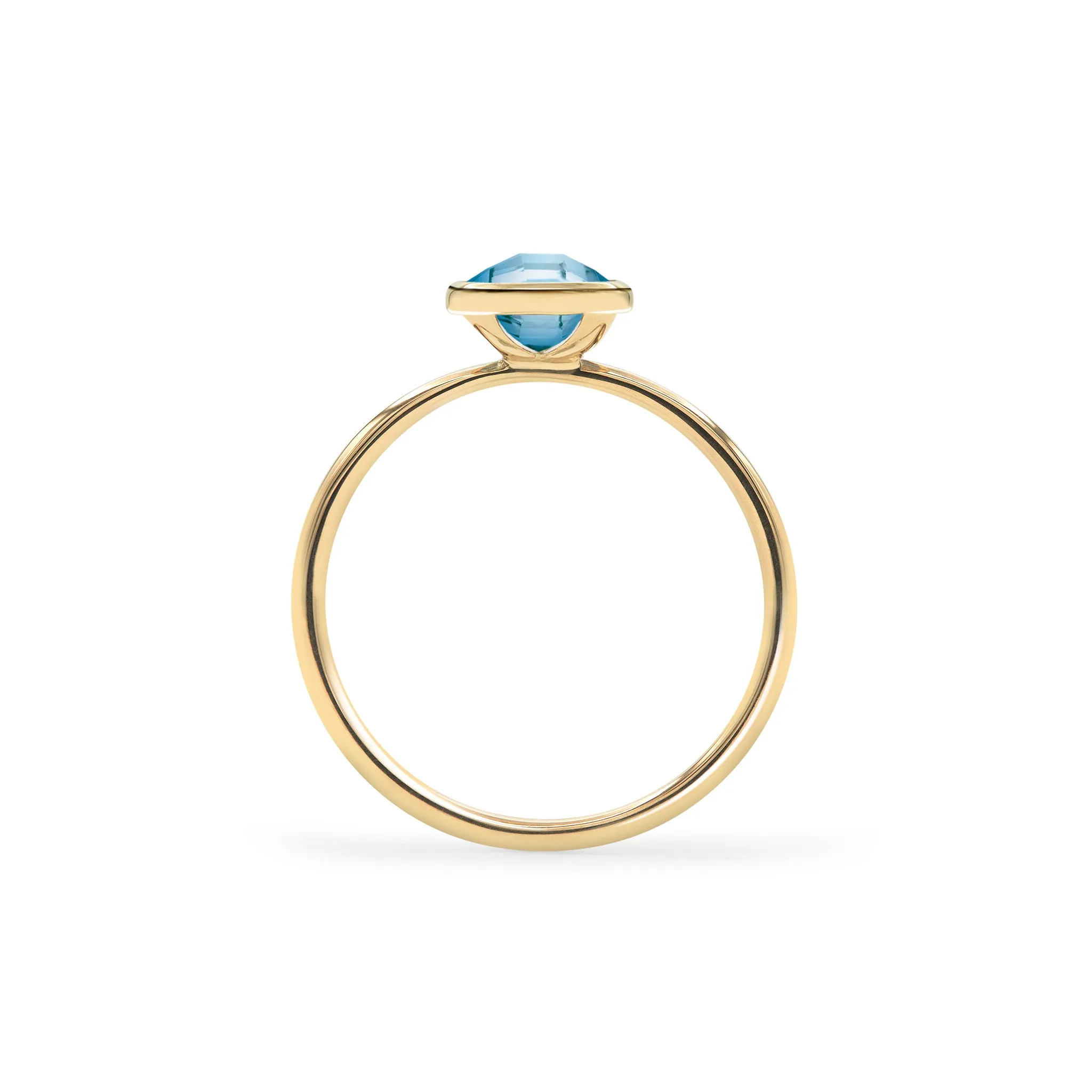 SAMPLE SALE Grand Nantucket Blue Topaz Ring in 14k Gold (December) Size 7 sold by Haverhill product image thumbnail 5
