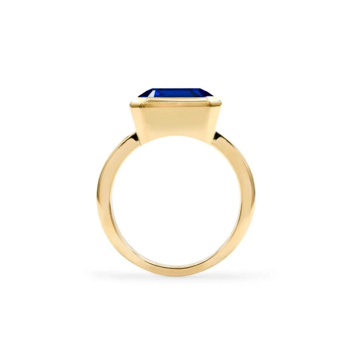 SAMPLE SALE Warren Horizontal Sapphire Ring in 14k Gold (September) Size 9.5 sold by Haverhill product image thumbnail 5