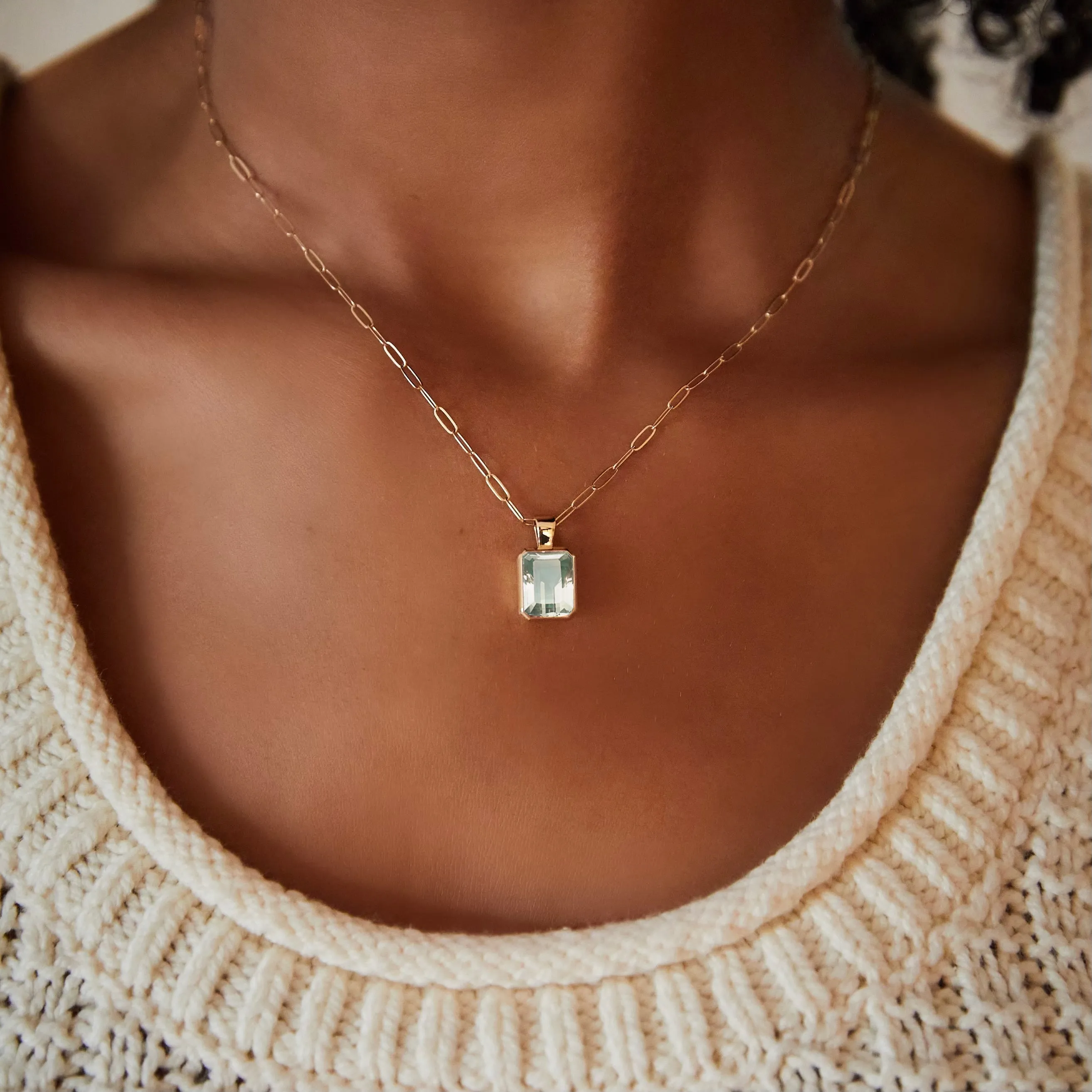 Warren Green Amethyst Pendant in 14k Gold (February) sold by Haverhill product image thumbnail 3