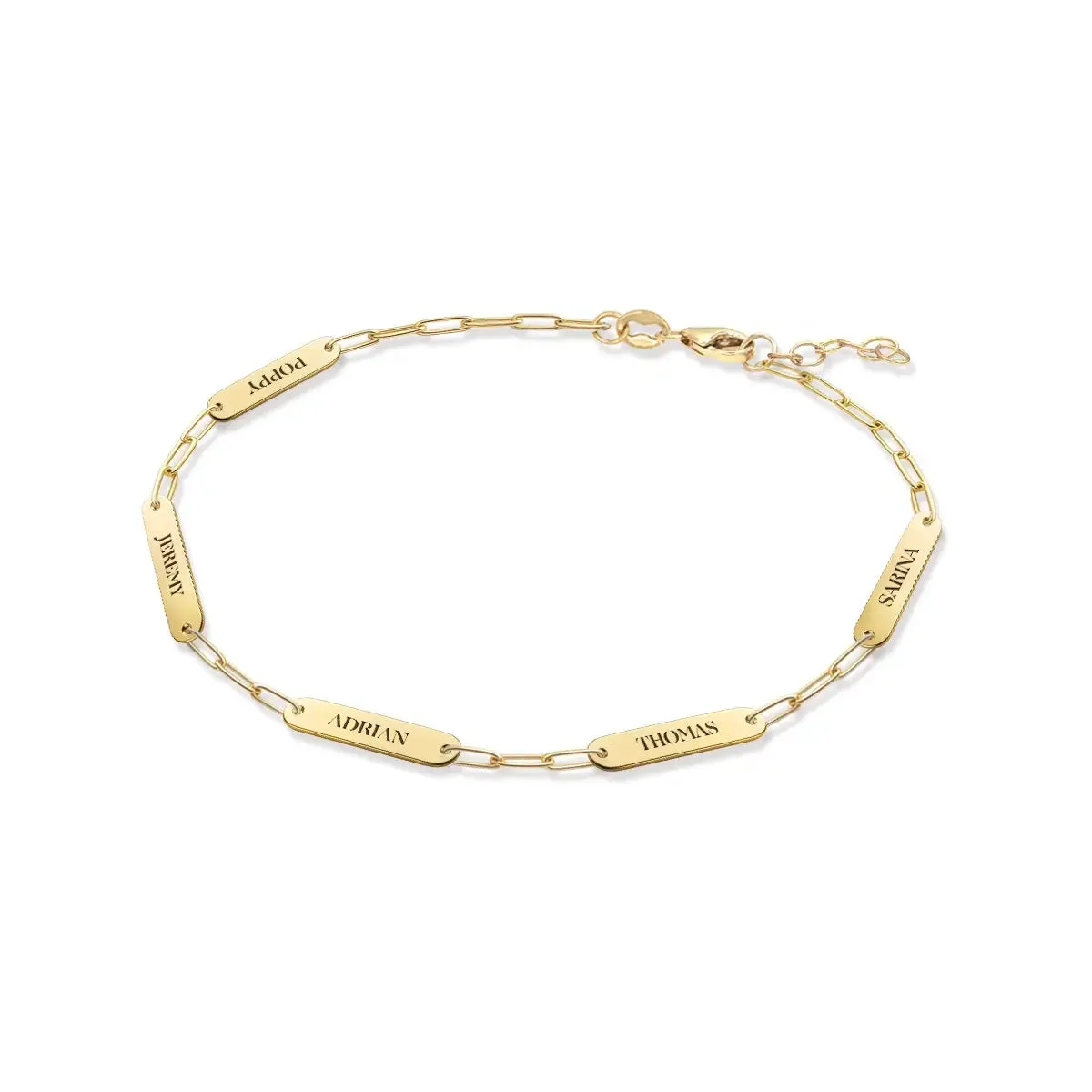5 Petite Nameplate Bracelet on Adelaide Mini in 14k Gold sold by Haverhill product image thumbnail 3