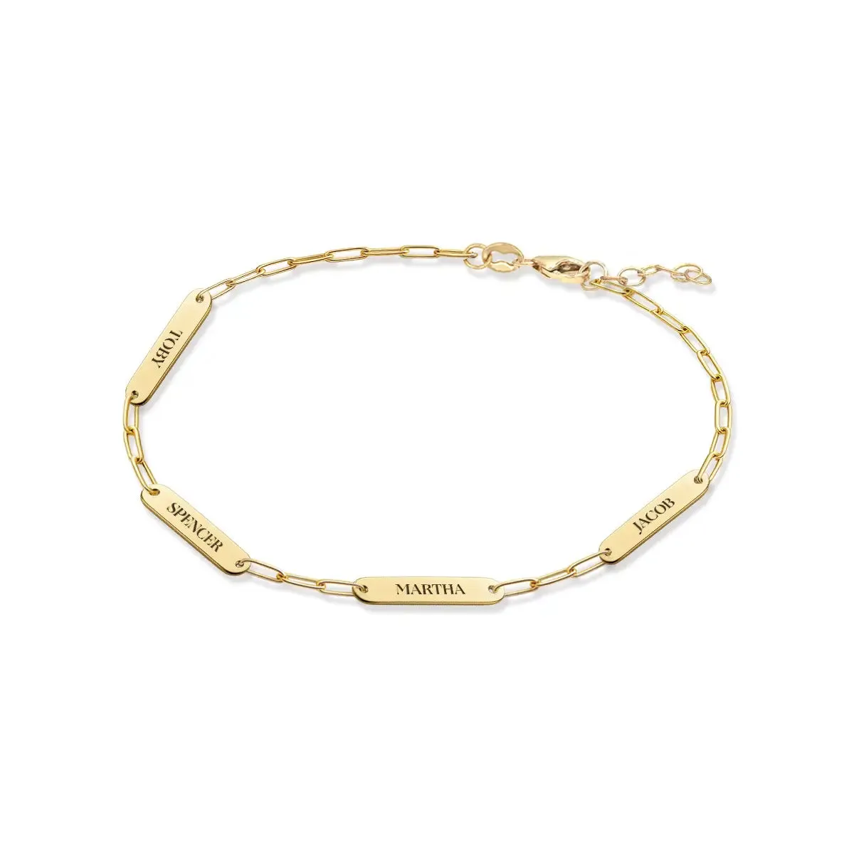 4 Petite Nameplate Bracelet on Adelaide Mini in 14k Gold sold by Haverhill product image thumbnail 3