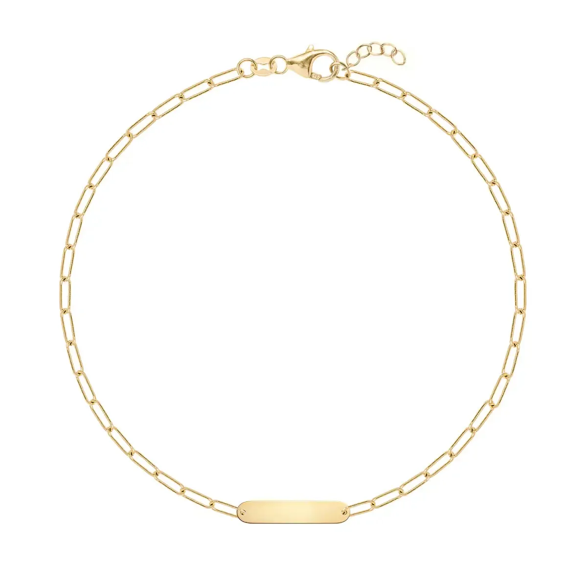 1 Petite Nameplate Bracelet on Adelaide Mini in 14k Gold sold by Haverhill