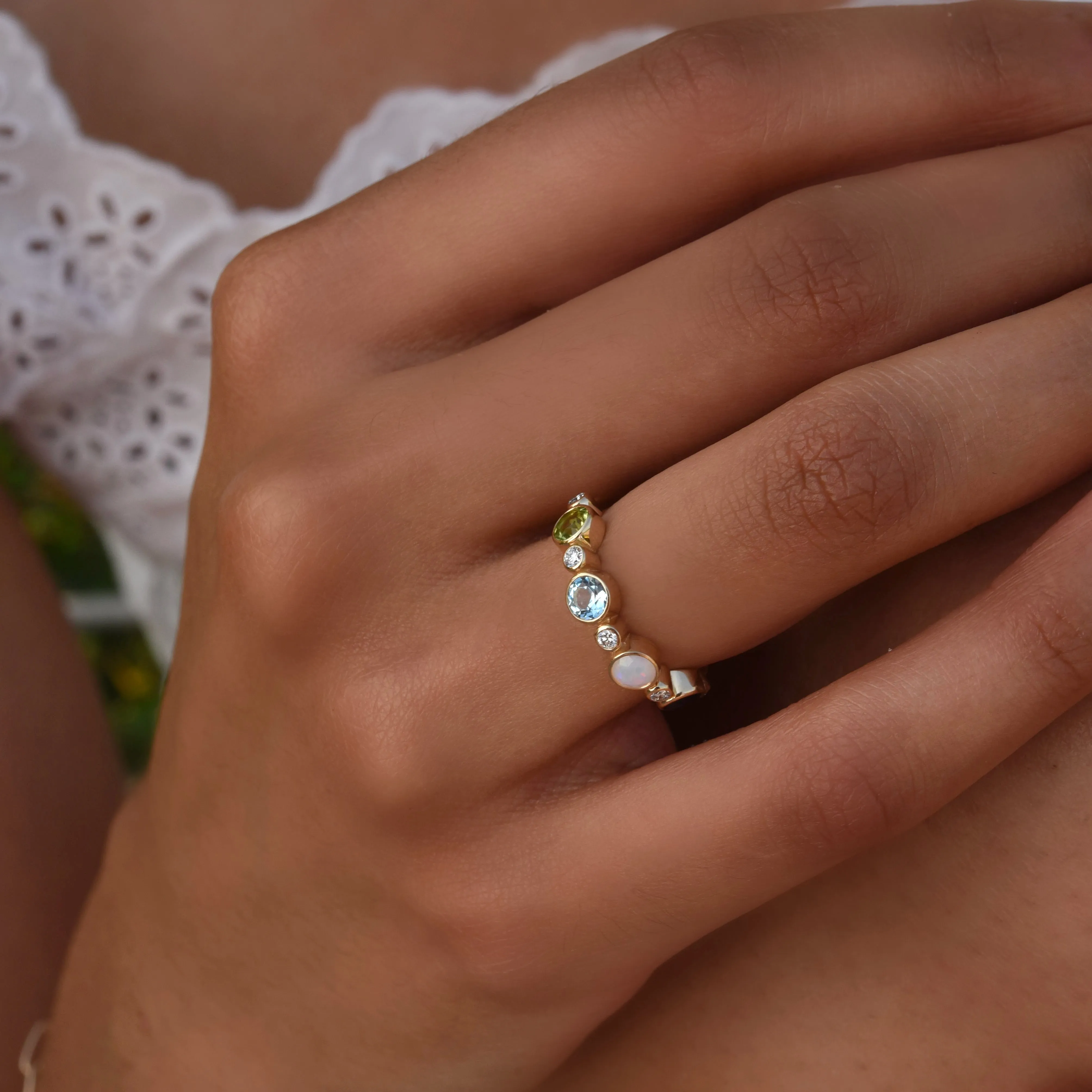 Barrington Birthstone Band Ring in 14k Gold sold by Haverhill product image thumbnail 5