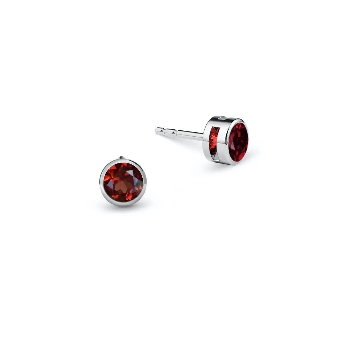 Barrington Garnet Stud Earrings in 14k Gold (January) sold by Haverhill product image thumbnail 5