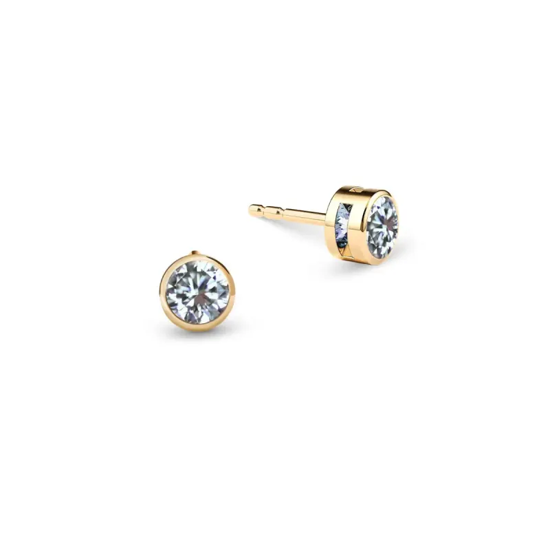 Barrington Diamond Stud Earrings in 14k Gold (April) sold by Haverhill