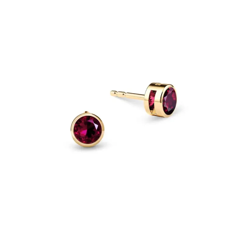 Barrington Ruby Stud Earrings in 14k Gold (July) sold by Haverhill