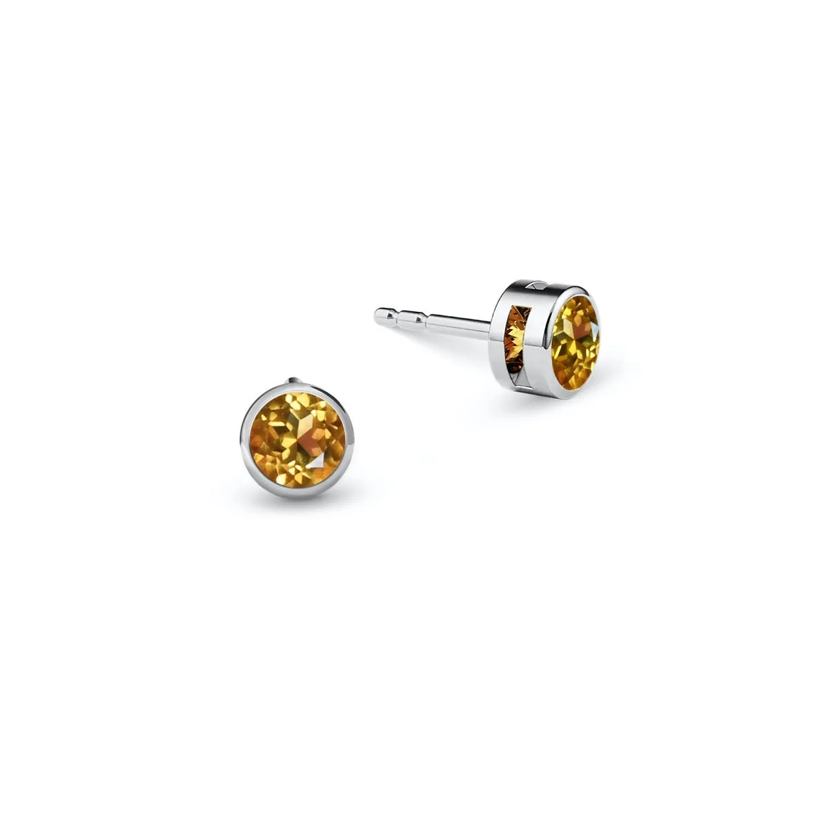 Barrington Citrine Stud Earrings in 14k Gold (November) sold by Haverhill product image thumbnail 4