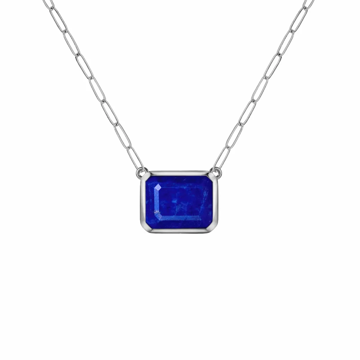 Warren Lapis Necklace on Adelaide Mini Chain in 14k Gold (September) sold by Haverhill product image thumbnail 5