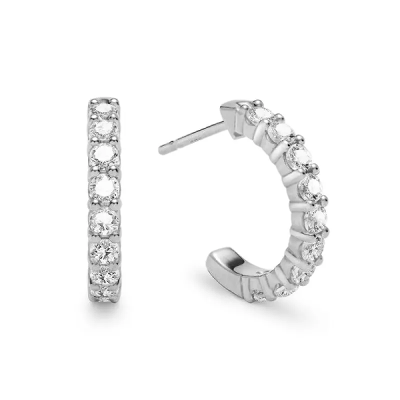 Personalized Rosecliff Birthstone Earrings in 14k Gold sold by Haverhill