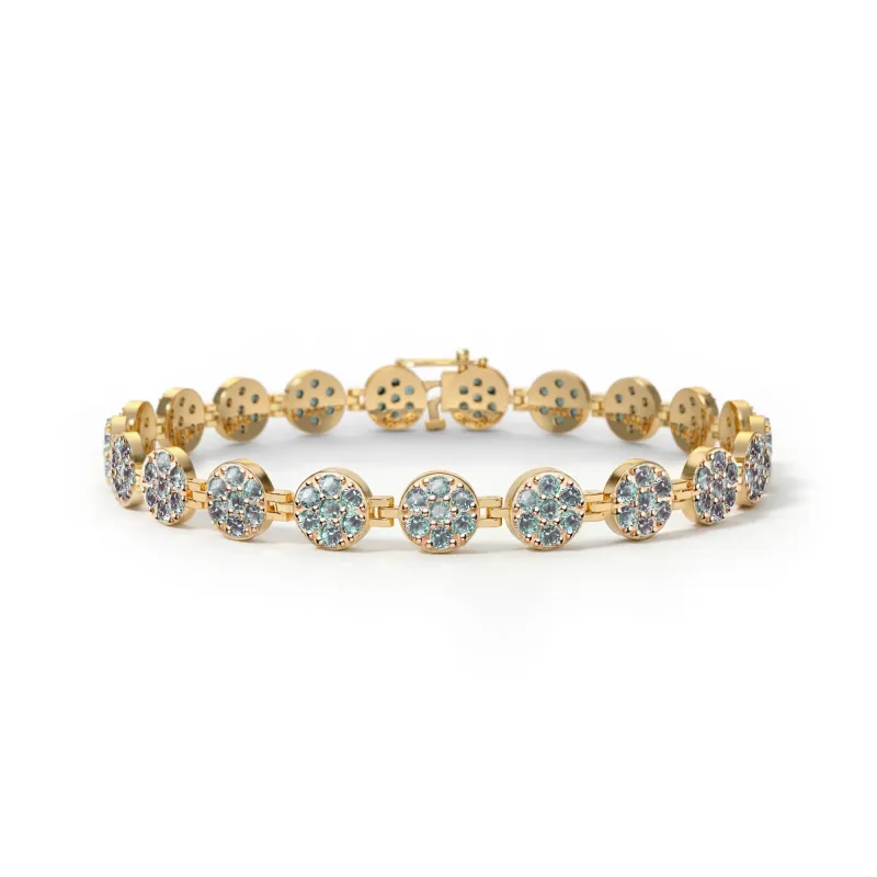 Rosecliff Tennis Alexandrite Bracelet in 14k Gold (June) sold by Haverhill