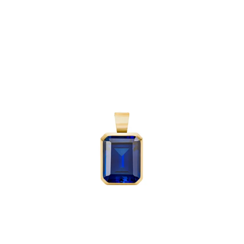 Warren Sapphire Pendant in 14k Gold (September) sold by Haverhill